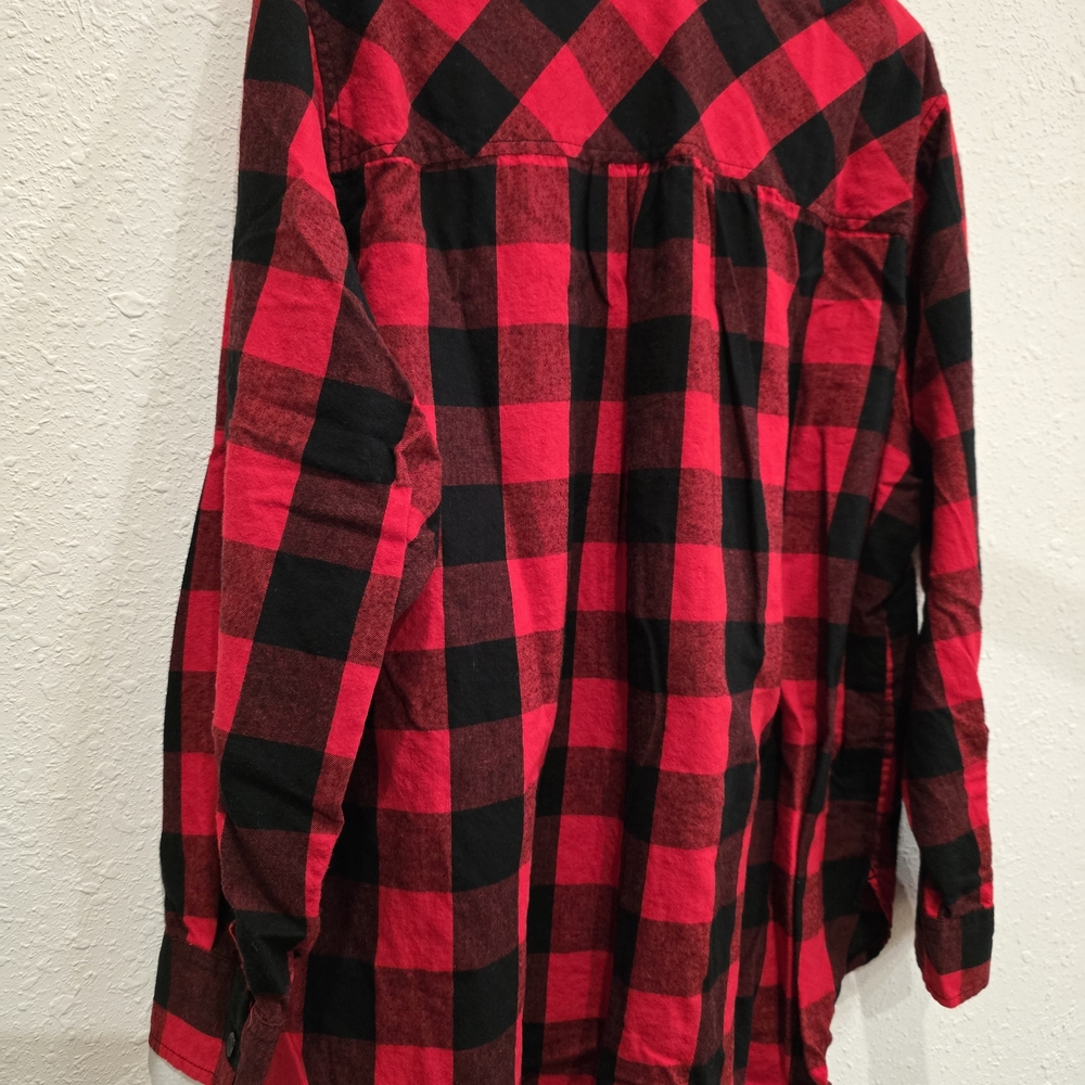 Red and Black Plaid Shirt